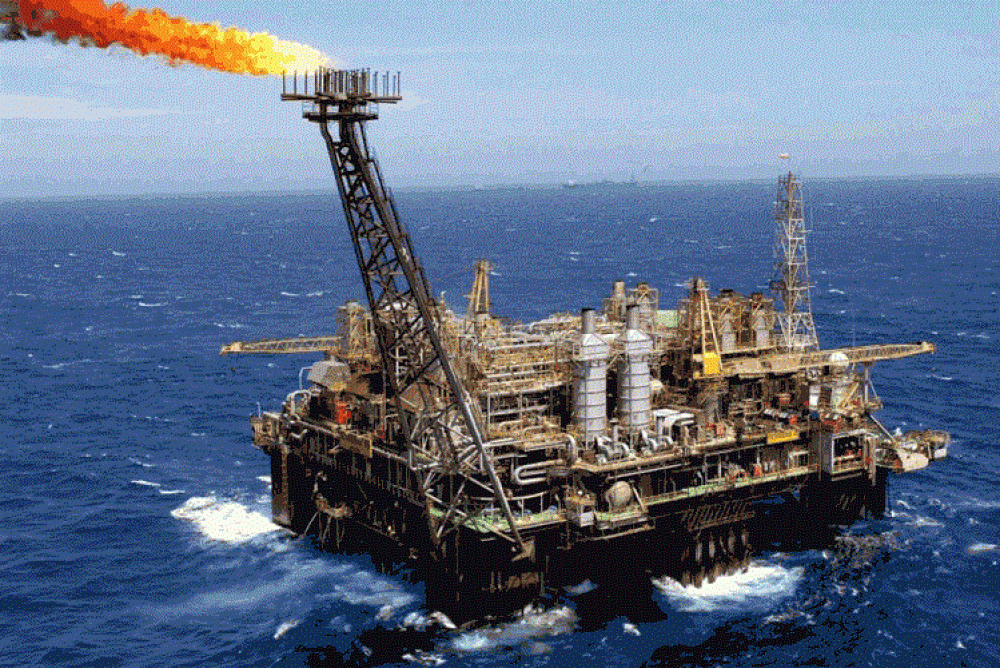 A exploração de gás